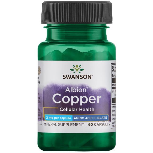 SWANSON Albion vaskkelaat 2 mg – 60 kapslit