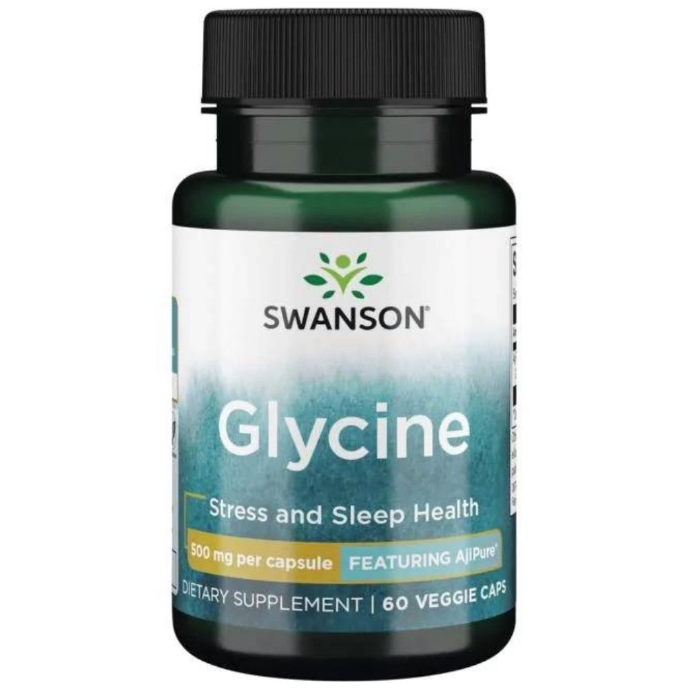 SWANSON AjiPure glütsiin 500 mg – 60 kapslit