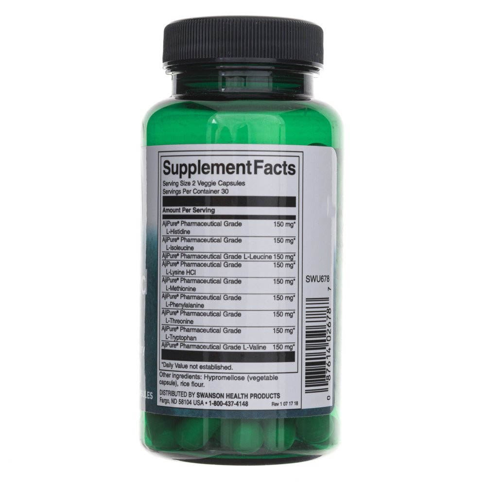 SWANSON AjiPure® 9 asendamatut aminohapet – 60 kapslit