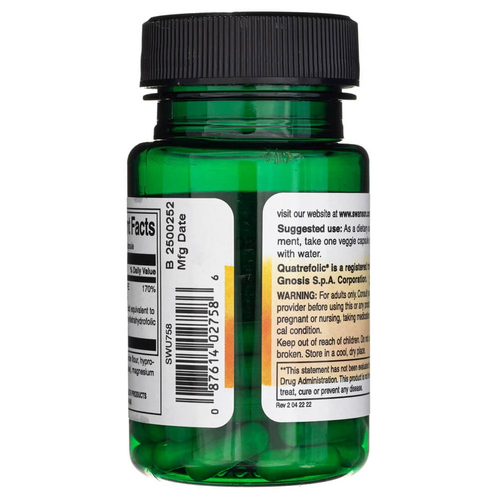 SWANSON folaat (5-metüültetrahüdrofoolhape) 680 mcg – 30 kapslit