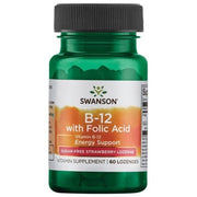 SWANSON vitamiin B12 500 mcg, maasikamaitseline – 60 pastilli
