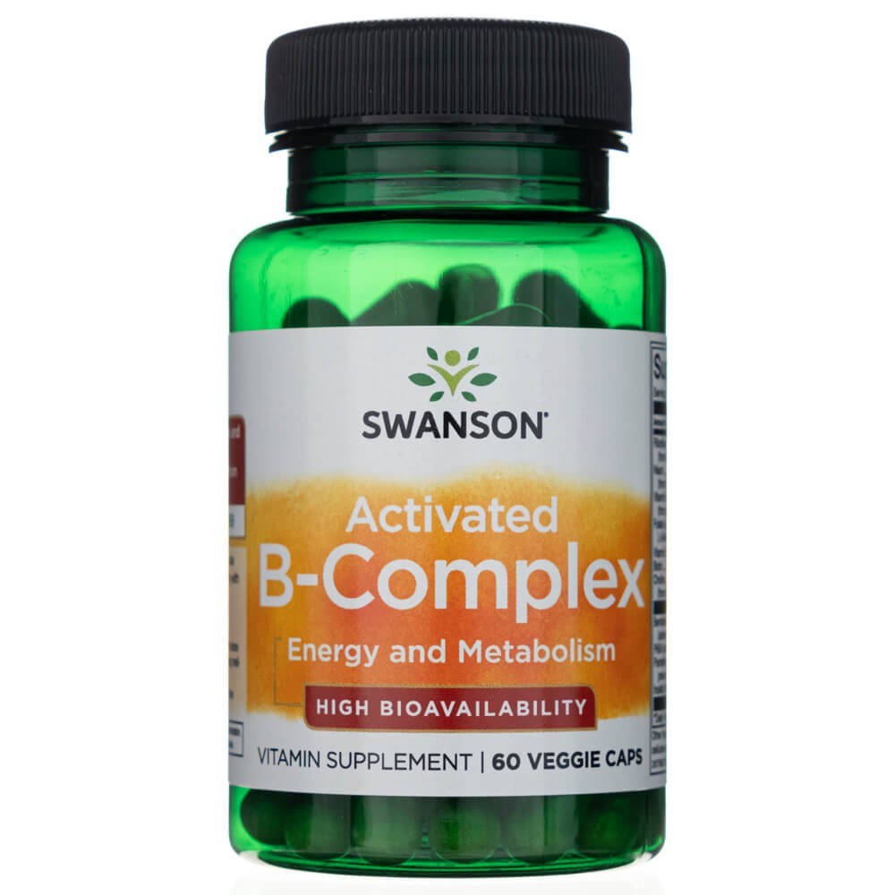 SWANSON aktiveeritud B-vitamiini kompleks – 60 kapslit