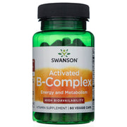 SWANSON aktiveeritud B-vitamiini kompleks – 60 kapslit