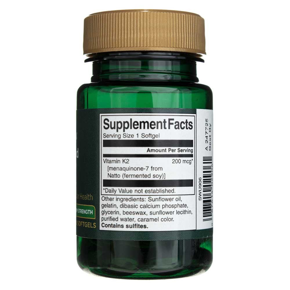 SWANSON vitamiin K2 200 mcg – 30 kapslit