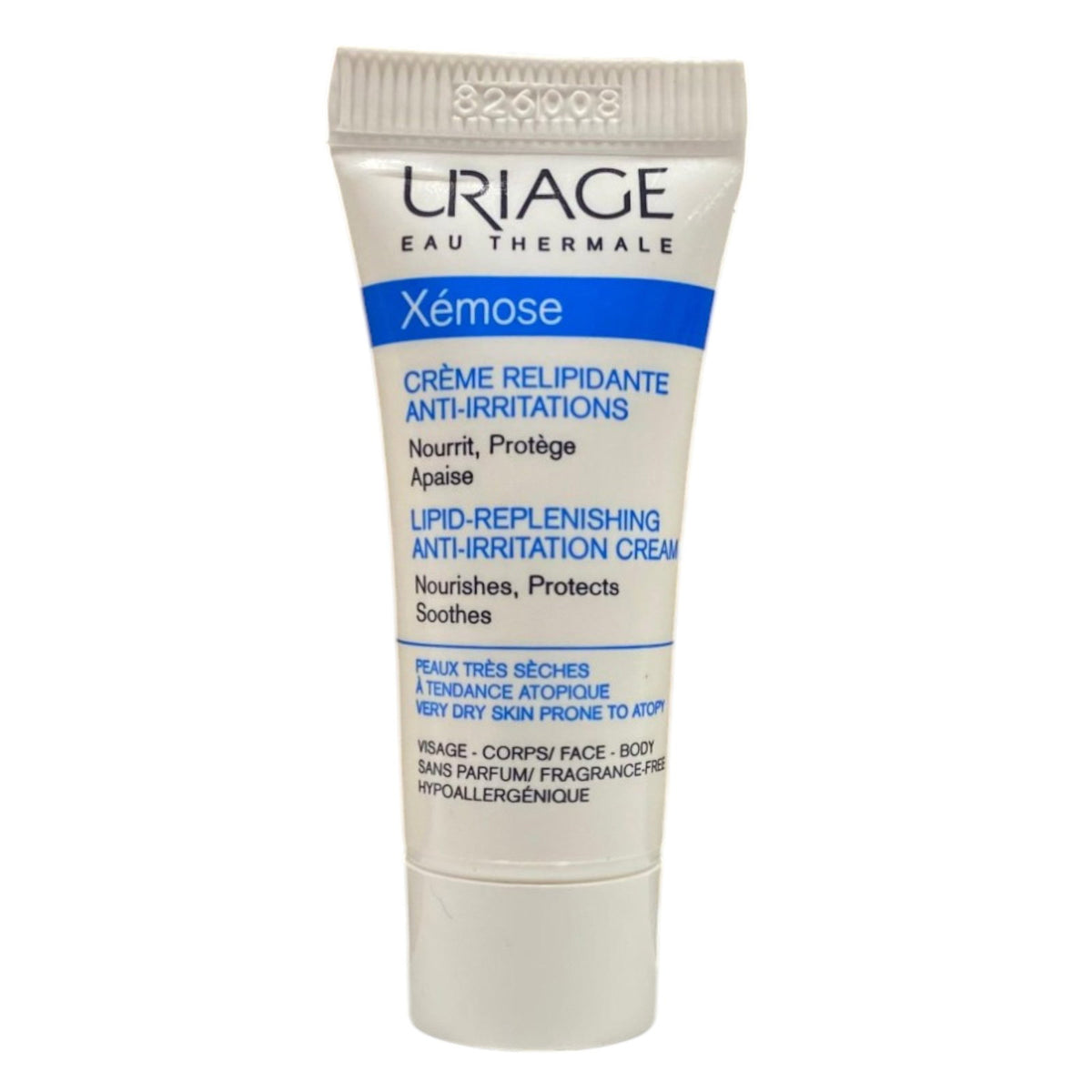 Uriage,  Xemose, Fragrance Free, Nourishing, Body Butter, Daily, 5 ml *Sample