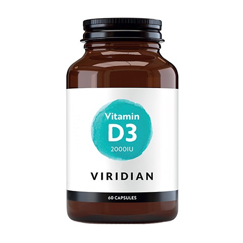 VIRIDIAN D3-vitamiin 2000IU – 60 kapslit
